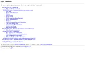 Open-STD.org(Open Standards) Screenshot