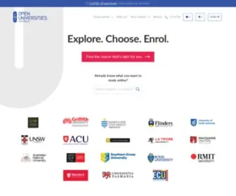 Open.edu.au(Courses, Degrees & Subjects) Screenshot