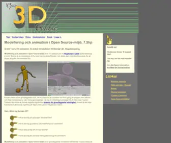 Open3Dcourse.se(Open 3D Course) Screenshot