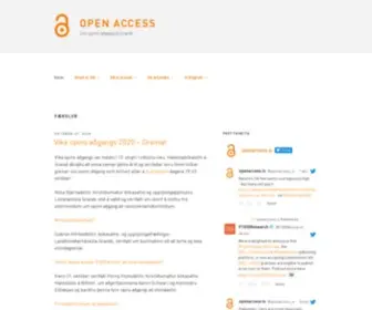 Openaccess.is(Open Access) Screenshot