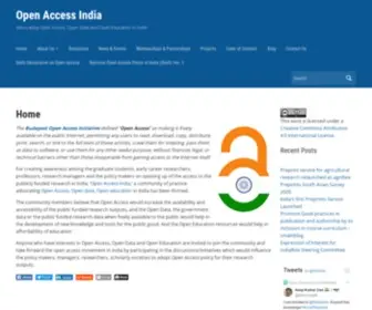 Openaccessindia.org(Advocating Open Access) Screenshot