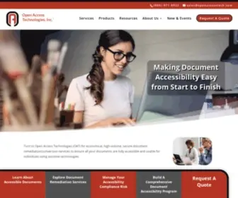 Openaccesstech.com(Open Access Technologies) Screenshot