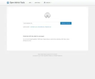 Openadmintools.com(Website Review) Screenshot