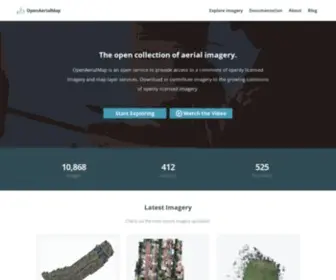 Openaerialmap.org(Main Page) Screenshot