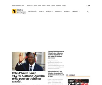 Openafrique.com(Voir l'Afrique autrement) Screenshot