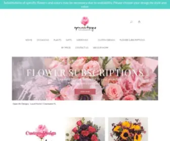 Openairflorist.net(  Open Air Designs) Screenshot