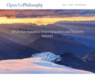 Openairphilosophy.org(Open Air Philosophy) Screenshot