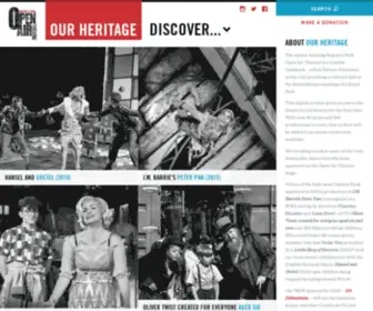 Openairtheatreheritage.com(Our Heritage) Screenshot