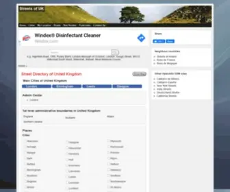 Openalfa.co.uk(United Kingdom Street Guide and Map) Screenshot