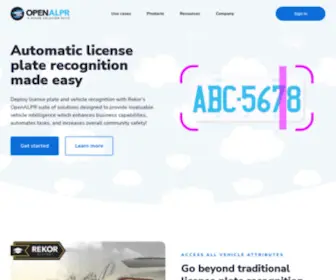 Openalpr.com(Automatic License Plate Recognition) Screenshot