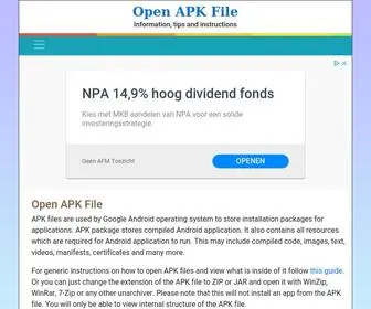 Openapkfile.com(Open APK File on Windows) Screenshot