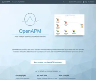 Openapm.io(100 apm tools for your open source observability solution) Screenshot