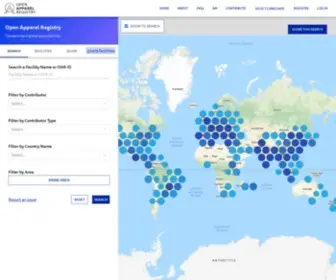 Openapparel.org(Open Apparel Registry) Screenshot