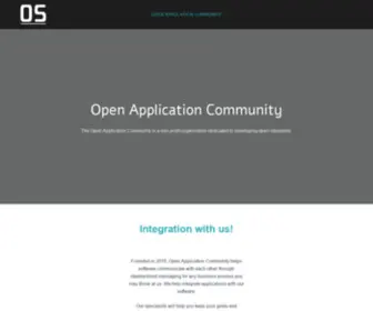 Openapplications.org(Open Application Community) Screenshot