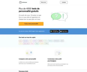 Openask.com(Tests de personnalité gratuits) Screenshot