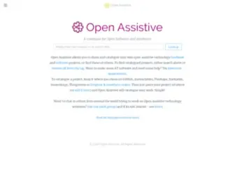 Openassistive.org(Open Assistive) Screenshot