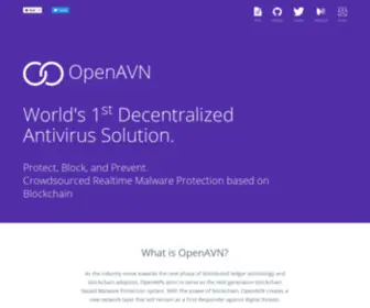 Openavn.com(Decentralized Cybersecurity Platform) Screenshot