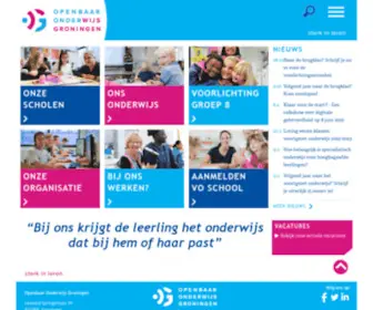 Openbaaronderwijsgroningen.nl(Openbaar onderwijs groningen) Screenshot