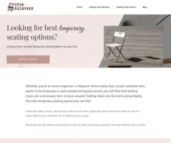 Openbackyard.com(Best Outdoor Furniture Reviews) Screenshot