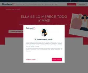 Openbank.es(Banco Online del Grupo Santander) Screenshot