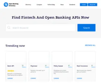 Openbankingdirectory.io(Open banking apis &amp; apps) Screenshot