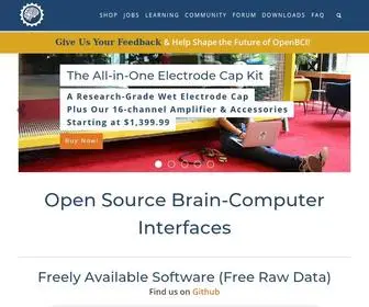 Openbci.com(Open Source Biosensing Tools (EEG) Screenshot