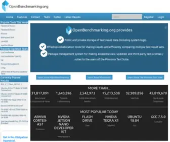 Openbenchmarking.org(An Open) Screenshot