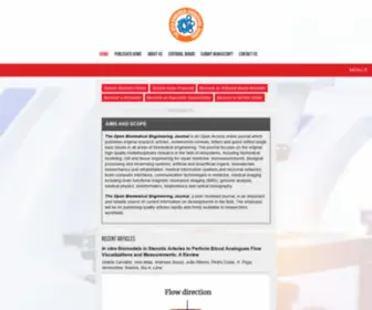 Openbiomedicalengineeringjournal.com(The Open Biomedical Engineering Journal) Screenshot