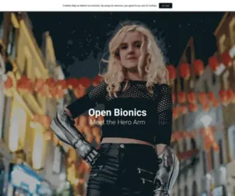 Openbionics.com(Open Bionics) Screenshot
