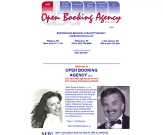 Openbooking.com(Open Booking Agency) Screenshot