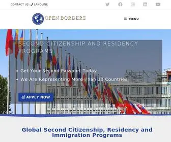 Openborders-Cbi.com(Citizenship by Investment) Screenshot