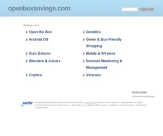 Openboxsavings.com(Openboxsavings) Screenshot