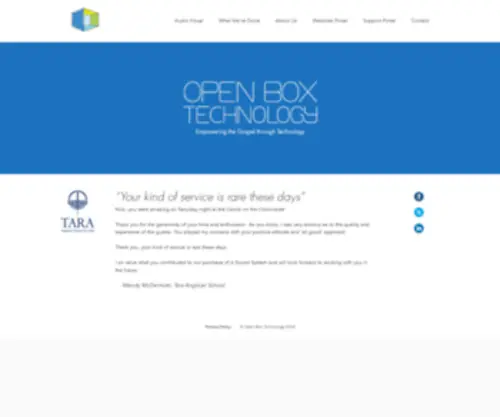 Openboxtechnology.com(Home Page – New) Screenshot
