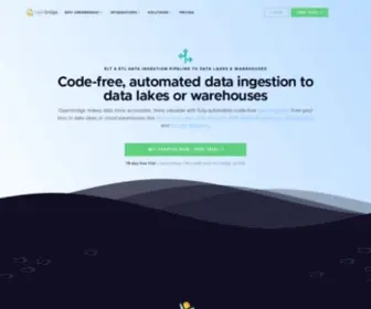 Openbridge.com(ELT & ETL data ingestion pipeline to data lakes or warehouses) Screenshot