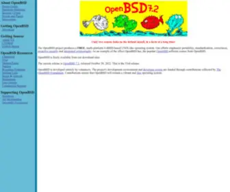 Openbsd.org(Openbsd) Screenshot