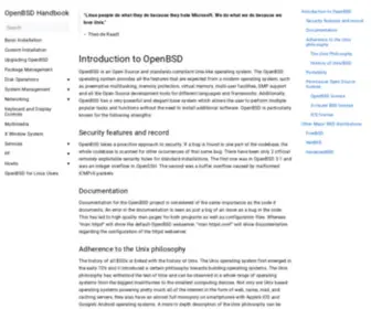 Openbsdhandbook.com(OpenBSD Handbook) Screenshot