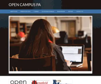 Opencampuspa.net(Open Campus PA) Screenshot