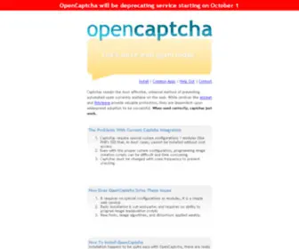 Opencaptcha.com(Opencaptcha) Screenshot