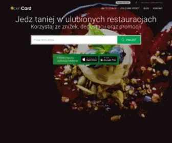 Opencard.pl(Jedz taniej w ulubionych restauracjach) Screenshot