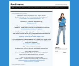 Opencarry.org(“a right unexercised) Screenshot