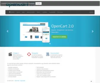 Opencart.hu(Nyílt forráskódú web áruház rendszer) Screenshot