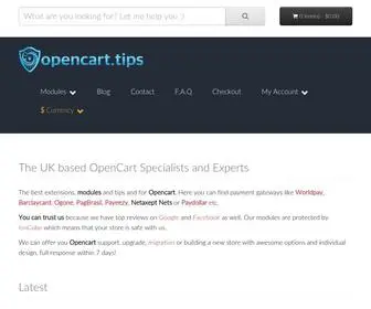 Opencart.tips(UK Based OpenCart Support) Screenshot