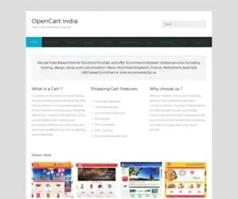 Opencartindia.com(OpenCart Services in India) Screenshot