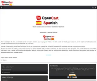 Opencartspanish.com(Bienvenidos Open Cart Spanish) Screenshot