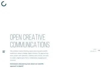 Opencc.co.uk(Open Creative Communications) Screenshot