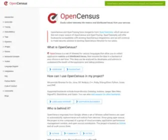 Opencensus.io(OpenCensus :: OpenCensus) Screenshot