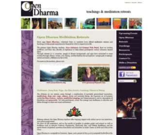 Opencentre.es(Meditation Retreats and Teachings) Screenshot