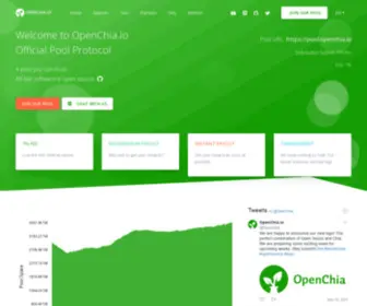 Openchia.io(Chia Farming Pool) Screenshot