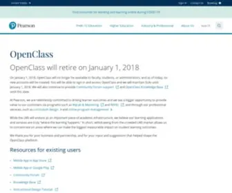 Openclass.com(Create new possibilities with Pearson) Screenshot