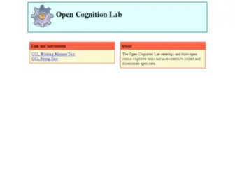 Opencoglab.org(Opencoglab) Screenshot